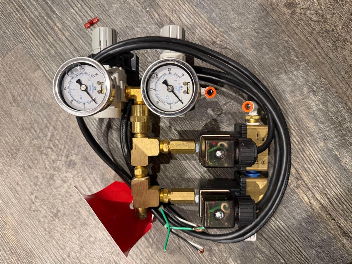 Macneil Air Panel with Solenoids and Gauges