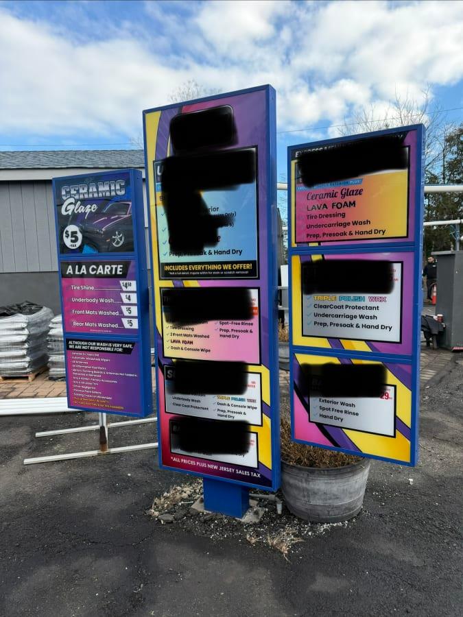 TSS LED Backlit 3-Winged Menu