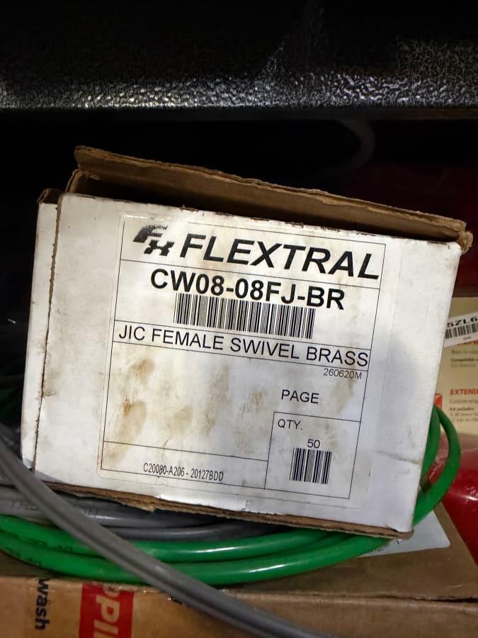 FLEXTRAL CW08-08FJ-LBR JIC Female Swivel Brass Hydraulic Fitting